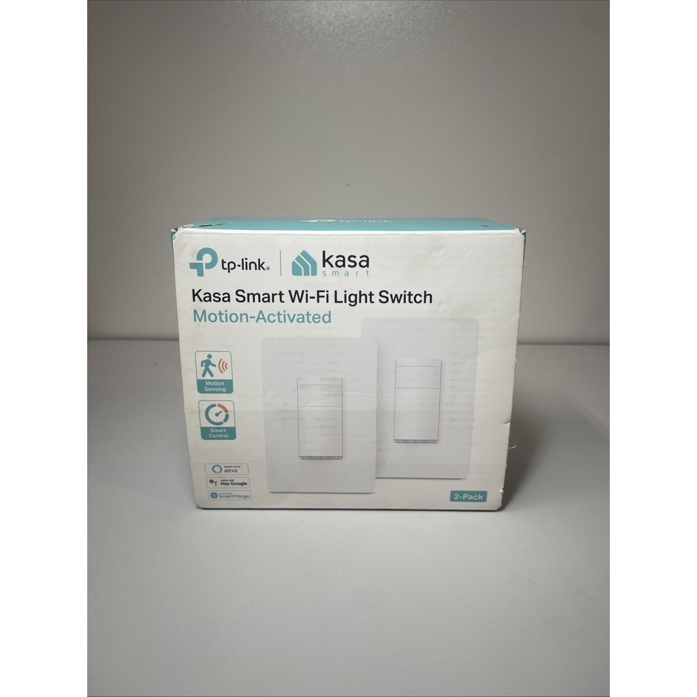 TP-Link Kasa Smart Wi-Fi Light Switch KS200MP Motion Activated 2 Pack New Sealed